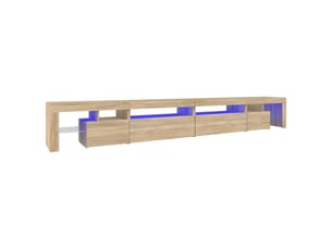Meuble tv coloris marron 290 cm <strong></strong> <strong></strong>