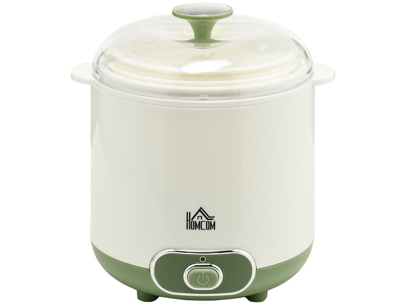  Yaourtière électrique avec 2 récipients de 1,5l filtre pour yaourt grec et 2 couvercles, puissance 20w blanc  - Conforama B