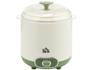 Yaourtière électrique avec 2 récipients de 1,5l filtre pour yaourt grec et 2 couvercles, puissance 20w blanc