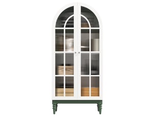 Vitrine coloris bicolore 3 étagère(s) <strong>MIVRAY </strong> <strong></strong> - 76 cmx165 cm