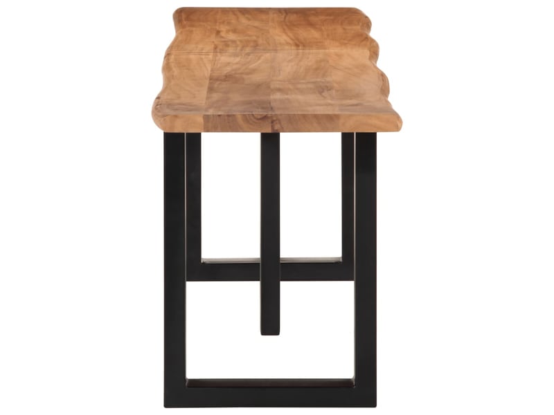  Banc d'entrée, banc d'intérieur 160 cm bois d'acacia massif et acier  - Conforama C