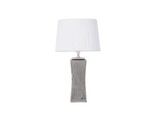 Lampe à poser fabrilamp palo santo e27 coloris argenté 50 x 28 x 28 cm