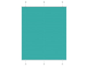 Store plissé, store de fenêtre vert pétrole 105x100cm largeur du tissu 104,4cm cf47072