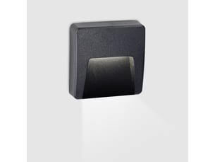 Leds c4 kairo applique murale extérieure encastrée à led noire 2,9 w, température de couleur 2700-3200-4000 k, ip65, interrupteur marchearrêt
