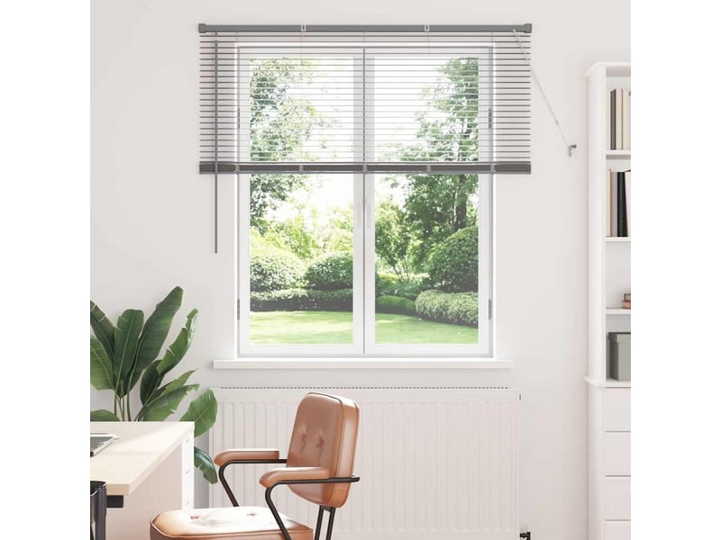  Store vénitien, store de fenêtre argenté 130 x 135 cm 25 mm aluminium cf47546  - Conforama B