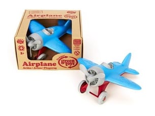 Green toys avion bleu