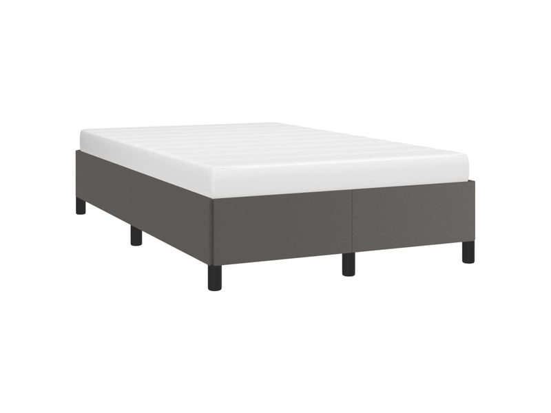  Lit double- lit adulte -  cadre de lit sans matelas gris 120x190 cm similicuir  - Conforama C