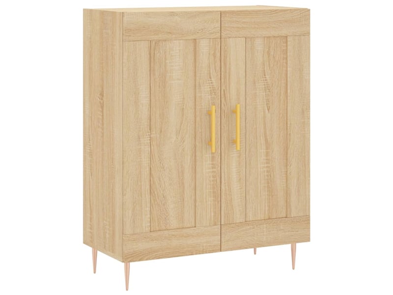  Buffet - bahut - meuble de rangement chêne sonoma 69,5x34x90 cm bois d'ingénierie  - Conforama A