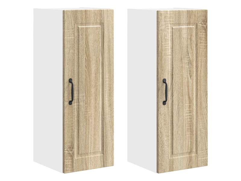 Meuble mural de cuisine | armoire de cuisine 2 pcs chêne sonoma bois d'ingénierie shl2089 - Conforama A