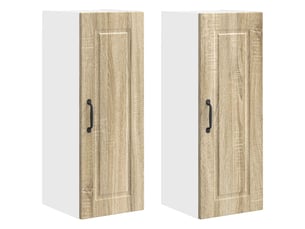Meuble mural de cuisine | armoire de cuisine 2 pcs chêne sonoma bois d'ingénierie shl2089