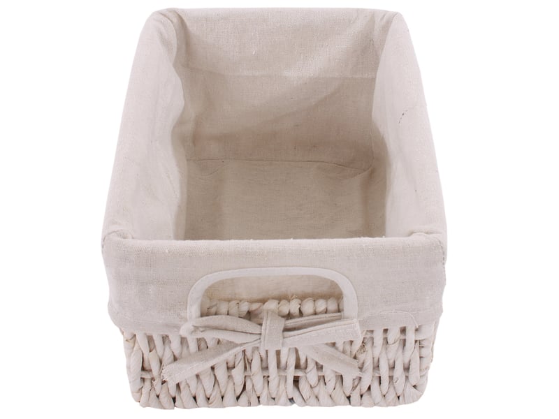 Commode, étagère 5 paniers, 25x28x90cm, shabby, vintage - blanc - Conforama C