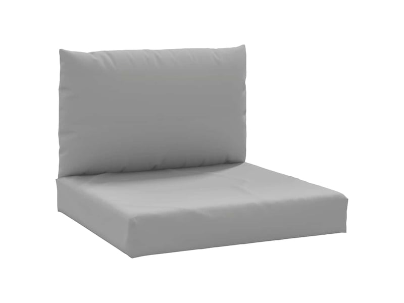  Lot de 2 coussins de palette, coussins de canapé gris tissu oxford cf59539  - Conforama A