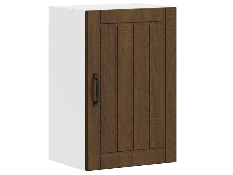  Meuble de rangement, armoire murale de cuisine lucca chêne marron bois ingénierie shl3901  - Conforama A