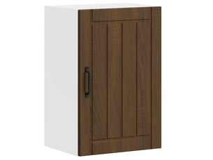 Meuble de rangement, armoire murale de cuisine lucca chêne marron bois ingénierie shl3901