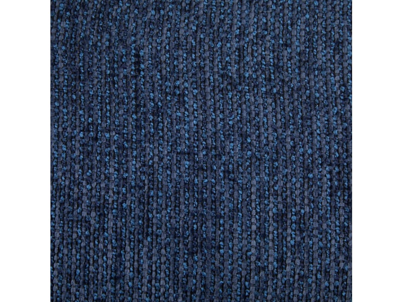  Canapé fixe 2 places 164 x 92 cm bleu en chenille, assise profonde avec ressorts ensachés et 3 coussins  - Conforama E
