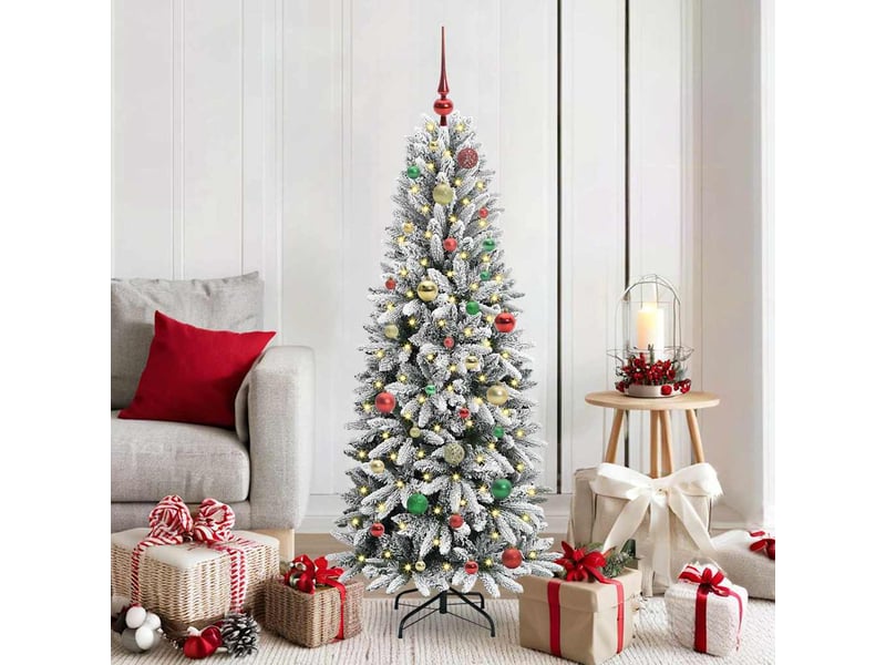 Sapin de noël - arbre de noël artificiel blanc 150 cm  - Conforama B