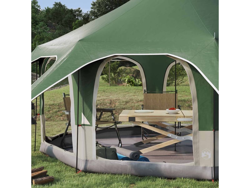 Tente de camping, tente familiale 5 personne vert - Conforama C