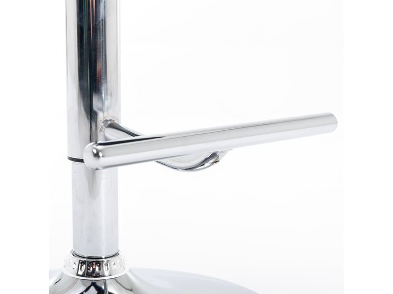  Lot de 2 tabourets de bar pivotants en velours bleu, dossier capitonné, piètement chromé, réglables  - Conforama E