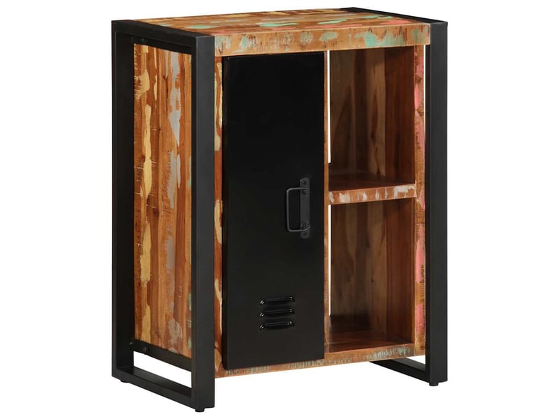  Buffet - bahut - meuble de rangement multicolore 55x35x70 cm bois massif récupération  - Conforama D