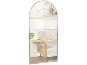 Miroir rectangulaire à fixer coloris doré <strong></strong> <strong></strong> - 76 cm x 76 cm