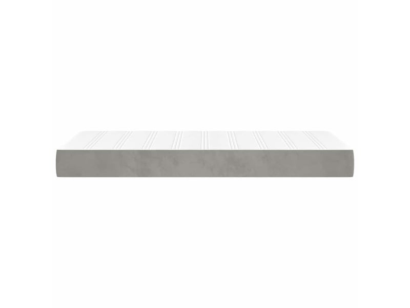 Matelas de lit à ressorts ensachés fermeté moyenne gris clair 80x200x20 cm - Conforama D