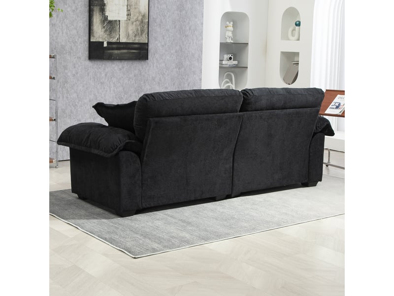  Canapé 2 places, canapé de salon, en chenille, 213 cm, mobilier pour espace de vie, pour salon et séjour  - Conforama E