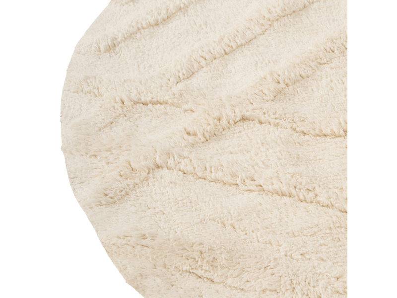 Tapis enfant turtuk beige clair ø 120 cm coton - Conforama D
