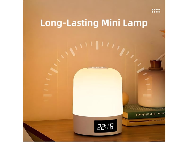  Veilleuse d'allaitement rechargeable avec horloge – lampe de chevet pour chambre de bébé-version télécommandée  - Conforama C