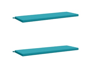 Lot de 2 coussins de banc, coussins d'assise soest 100 % polyester turquoise cf57500