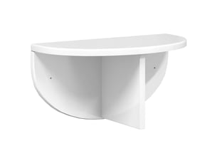 Étagère flottante, étagère suspendue montage mural blanc brillant 38 x 19 x 19 cm cf42448