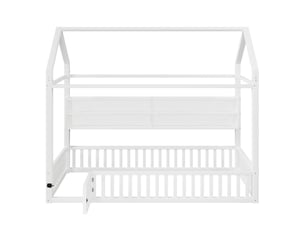 Lit simple 90x200 cm coloris blanc