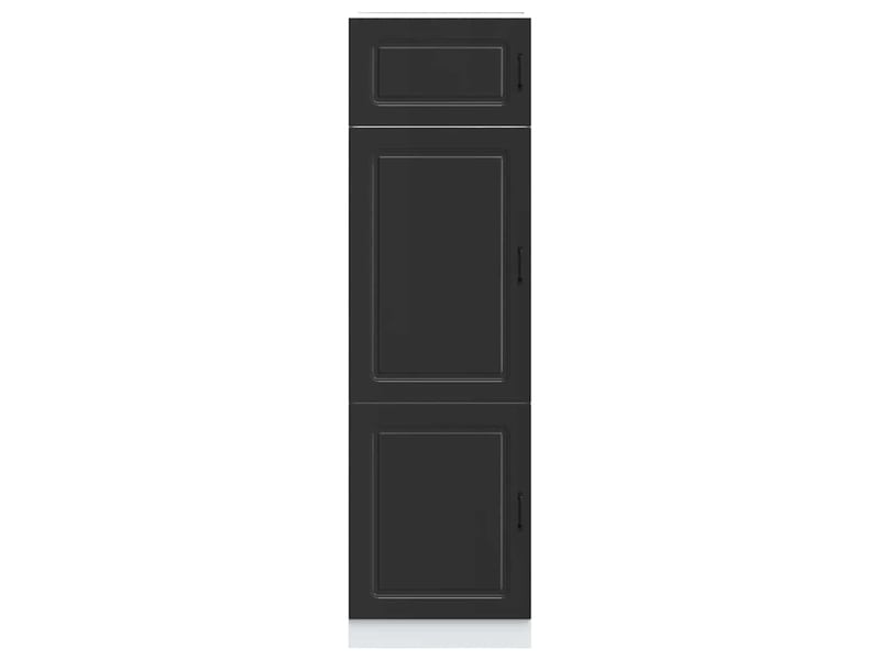  Meuble de rangement, armoire de cuisine kalmar noir bois d'ingénierie shl2110  - Conforama C