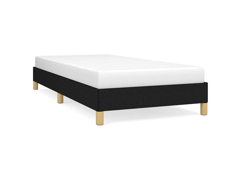  Lit simple- lit adulte -  cadre de lit sans matelas noir 80x200 cm tissu  - Conforama A
