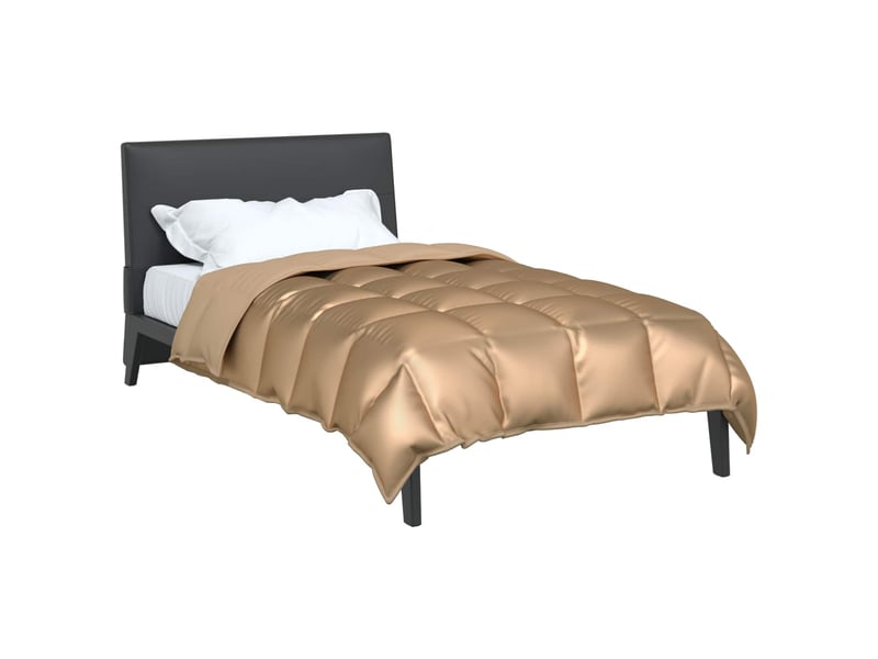  Duvet d'hiver - couette 140 x 200 cm 450 gm² doré  - Conforama C