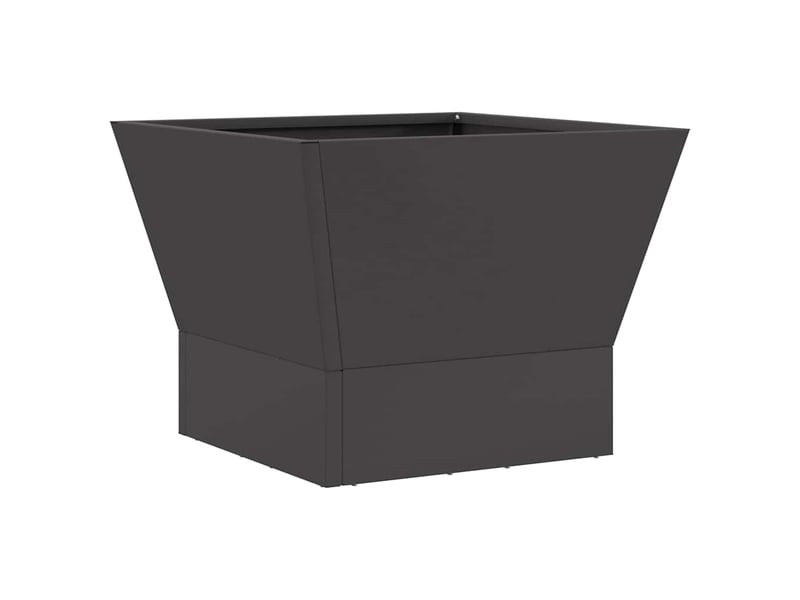 Brasero exterieur, foyer camping noir 40x40x35 cm acier patiné - Conforama A