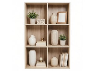 Bibliotheque coloris  bois clair 6 étagère(s) <strong>FLORAGRACE</strong> <strong></strong> - 29 cm x 89 cm