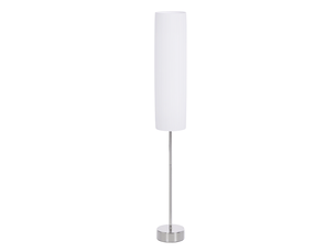 Lampadaire moderne pour chambre, bureau, salon (2 douilles e27) avec interrupteur et faible consommation d'énergie, base en acier inoxydable, 120 cm