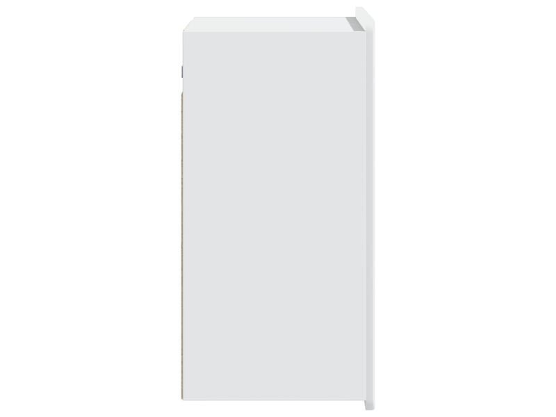  Armoire murale salon, meuble de rangement blanc 59 x 31 x 64 cm bois d'ingénierie  - Conforama E