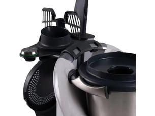 Lot de 2 organiseurs d'ustensiles de cuisine avec espace pour 5 accessoires pour tm5 et tm6, noir