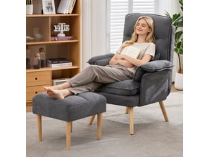 Fauteuil convertible  <strong>DZMDIP</strong> Tissu gris