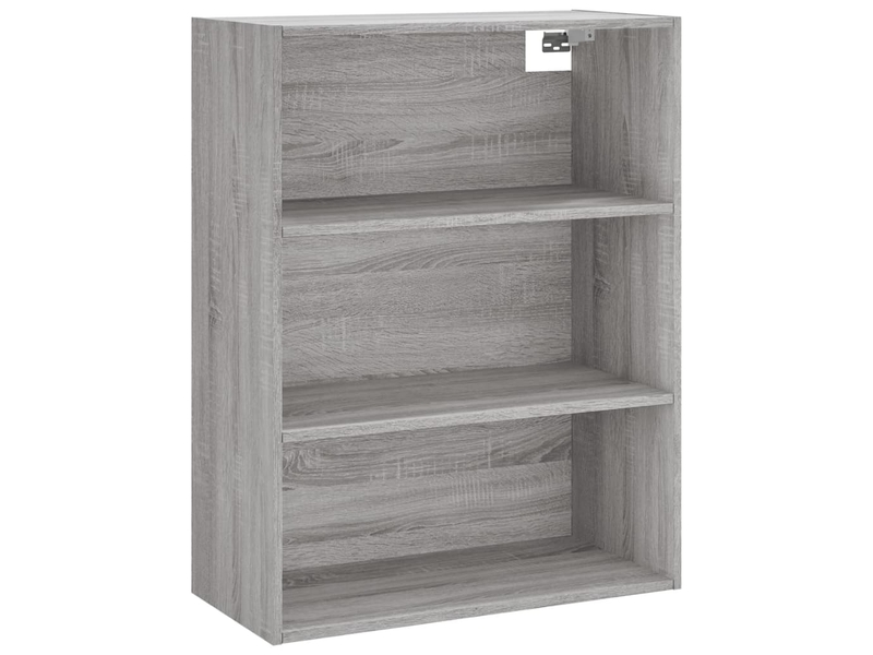  Buffet haut - bahut - meuble de rangement sonoma gris 69,5x34x180 cm bois d'ingénierie  - Conforama E