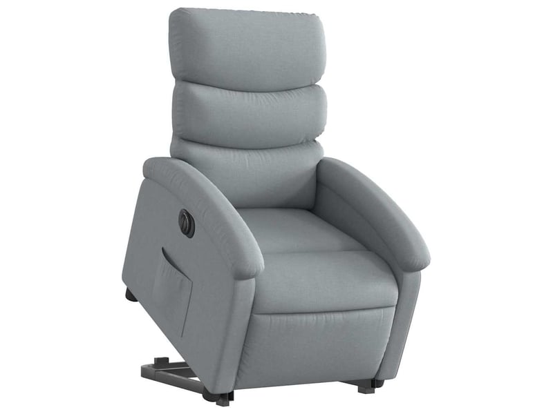  Fauteuil inclinable électrique, fauteuil relax salon gris clair tissu shl56678  - Conforama C