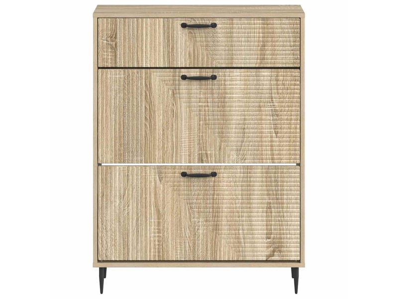  Meuble à chaussures, armoire à chaussures haarlem 78x24x103 cm bois d'ingénierie shl7192  - Conforama D