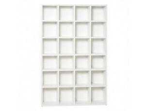 Bibliotheque coloris blanc DESMIU - 20 cm x 130.5 cm
