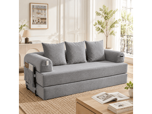 Canapé d'angle compressé réversible convertible <strong></strong> <strong></strong> 3 places Velours côtelé