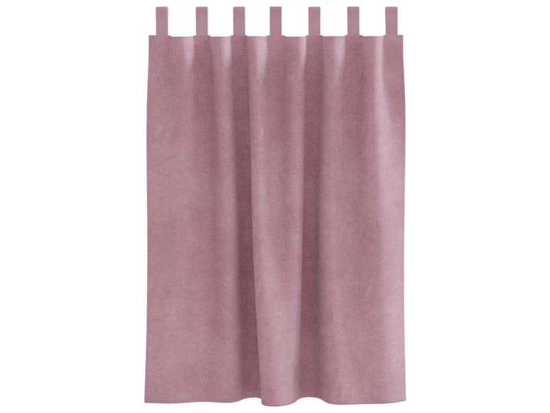  Lot de 2 rideaux, rideaux de fenêtre rose foncé 140 x 140 cm velours cf44105  - Conforama D