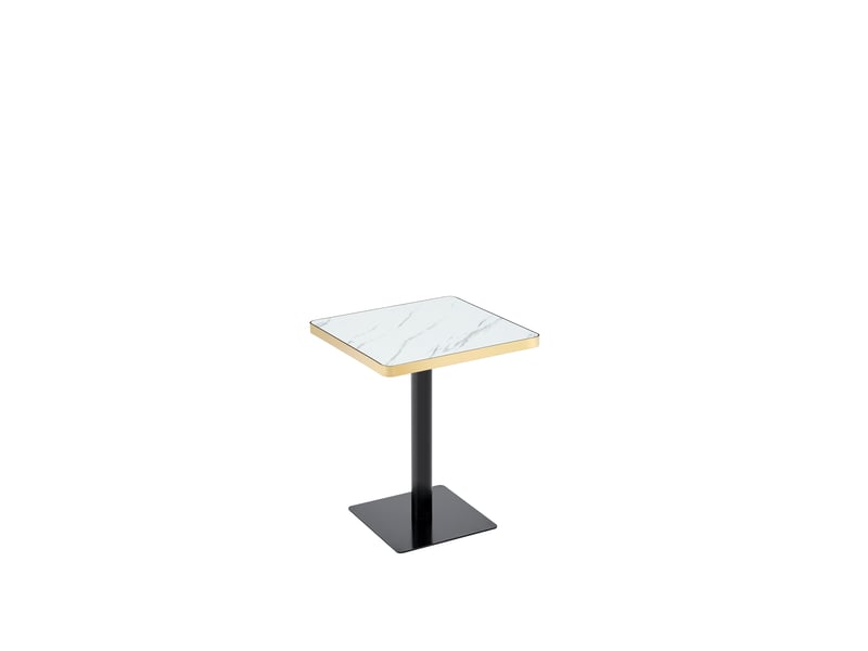  Table à manger, 60x60x74 cm, en métal, blanc cao-W3658P445096-conf-NEW - Conforama A