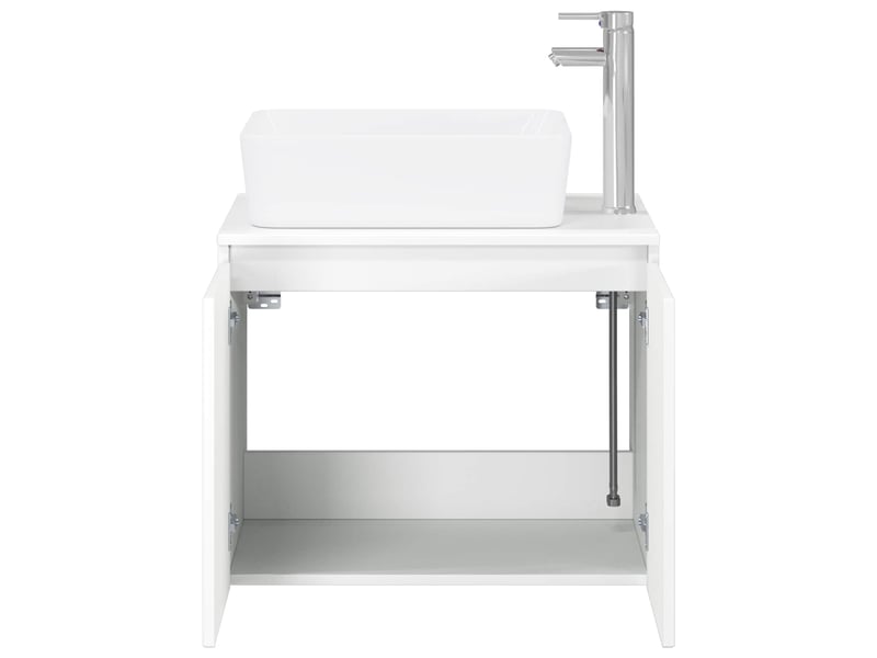  Ensemble de mobilier de salle de bain blanc bois d'ingénierie cf64580  - Conforama C