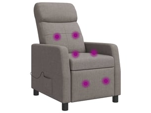 Fauteuil relax manuel VIDAXL  Tissu marron
