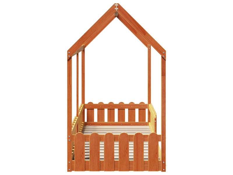  Cadre de lit d'enfants - lit jeune forme de maison sans matelas 80x200 cm  - Conforama E